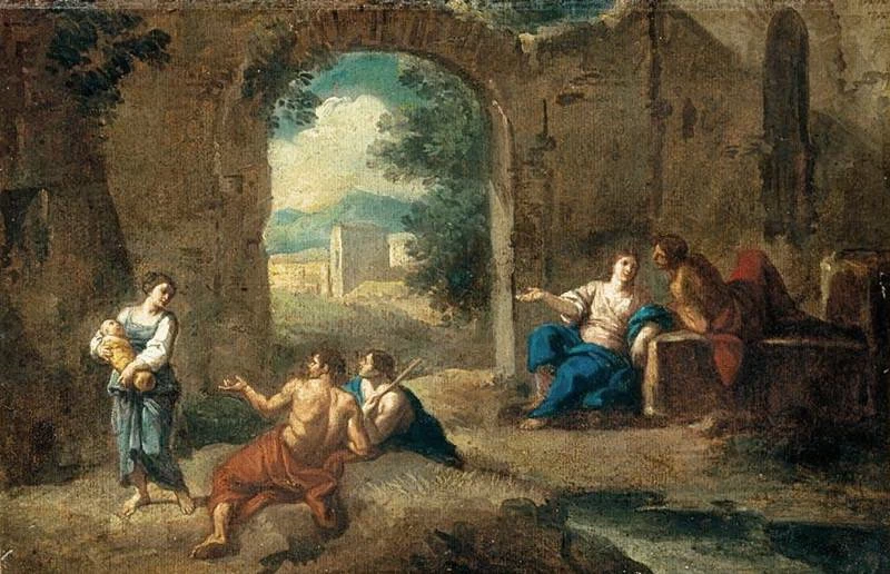 Paesaggio con figure